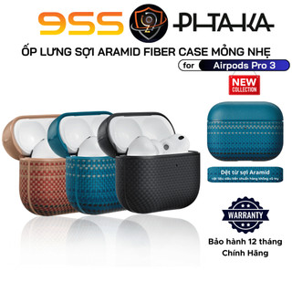 Ốp Case Bảo Vệ PITAKA cho Airpods Pro 3, Aramid Fiber Case, Sạc Từ Tính, Chống Sốc, Sang Trọng, Mỏng Nhẹ