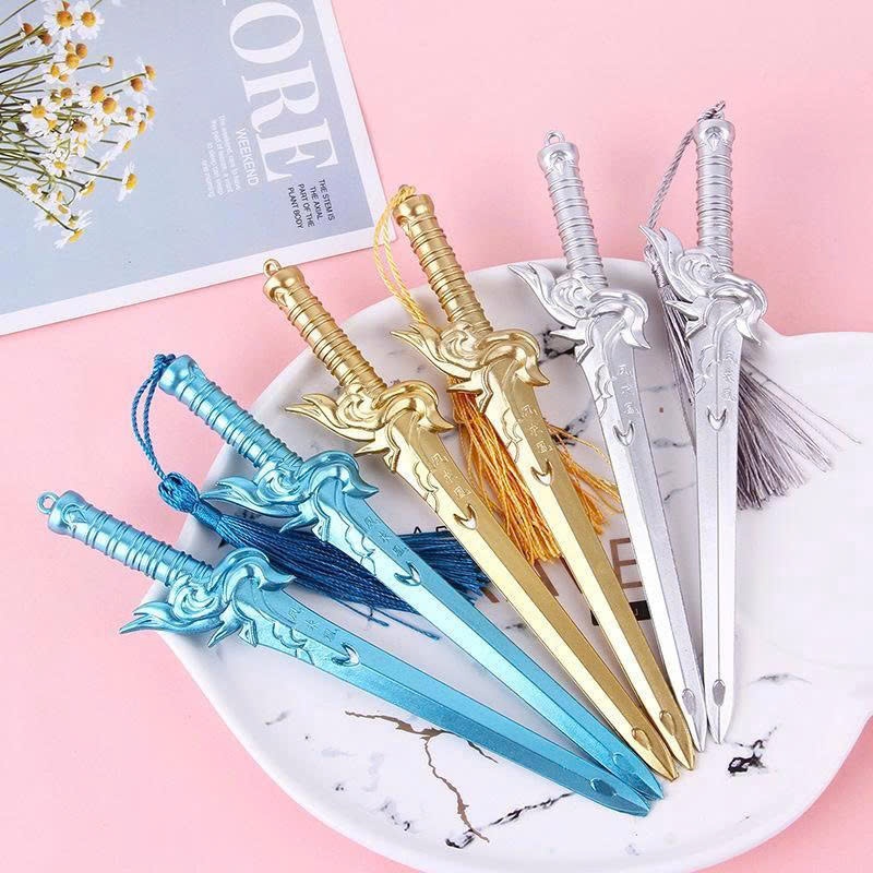 EM LY SHOP ปากกาดาบ หมึกเจลสีดํารูป Y Thien Kiem - ปากกาดาบโบราณสุดเท่ เครื่องเขียนสร้างสรรค์