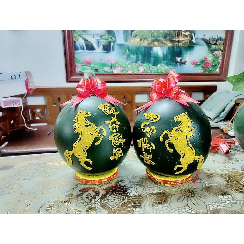 ม้าคู่คํา สติกเกอร์ Ptpl-vsny สําหรับตกแต่ง Tet