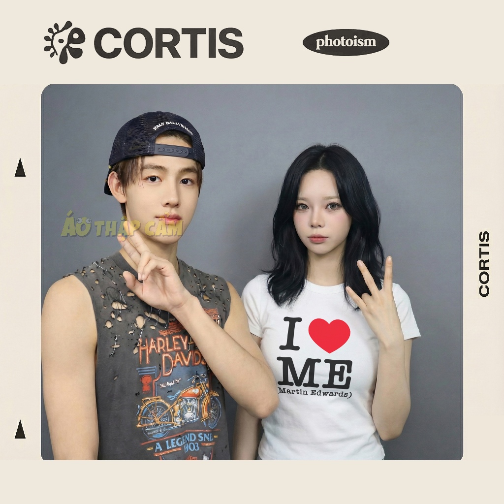 [เกรดพรีเมียม] เสื้อยืด Baby Tee เสื้อยืดแฟชั่น Cortis I Love ME Martin Edwards คอตตอน 100% ทรงสวย