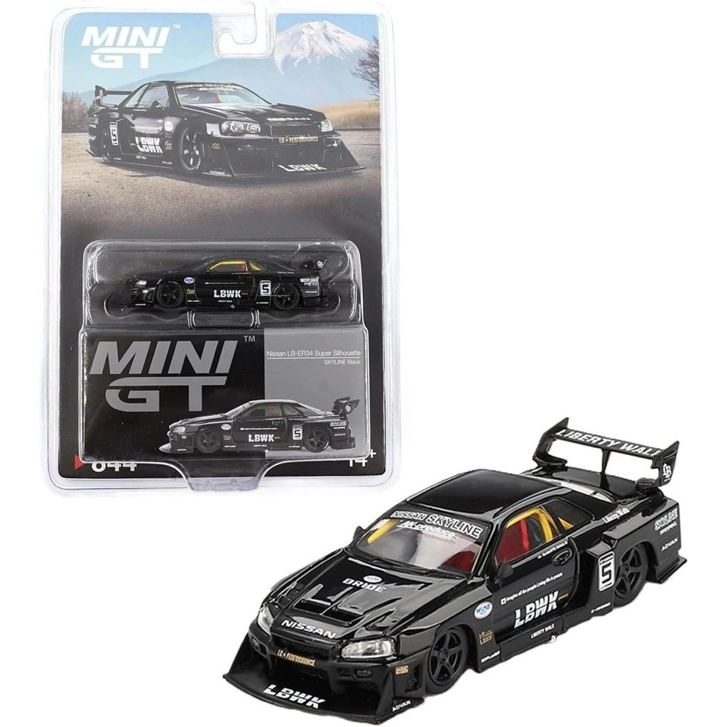 MINI GT - Nissan LB-ER34 Super Silhoue 844 - การ์ด