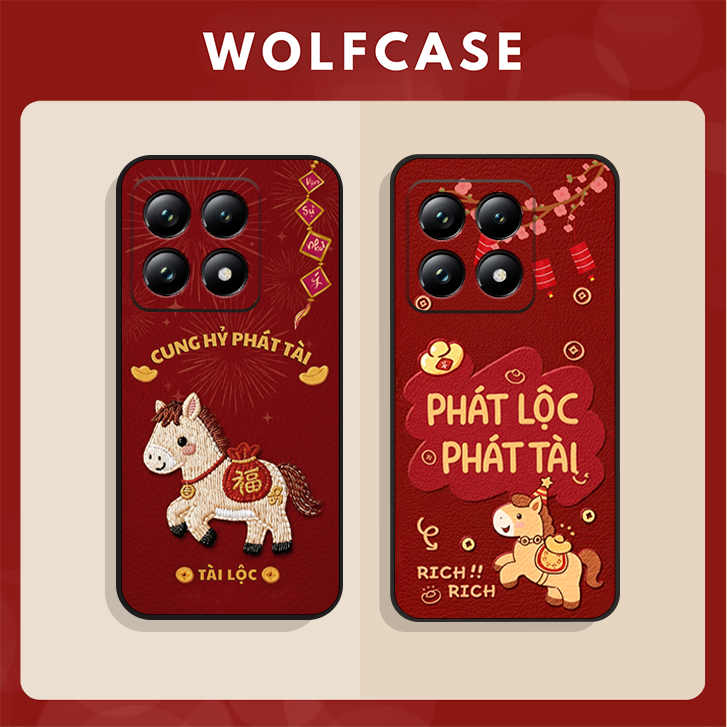 Honor X9C/ X60 PRO - X9B - X8C - X8B - X6B - X5B PLUS 200 Lucky Horse Tet Case