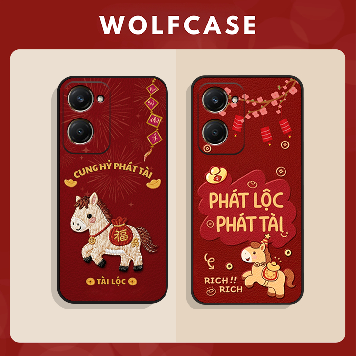 VIVO Y18, Y18S / Vivo Y28 เคสปีใหม่ Lucky Horse