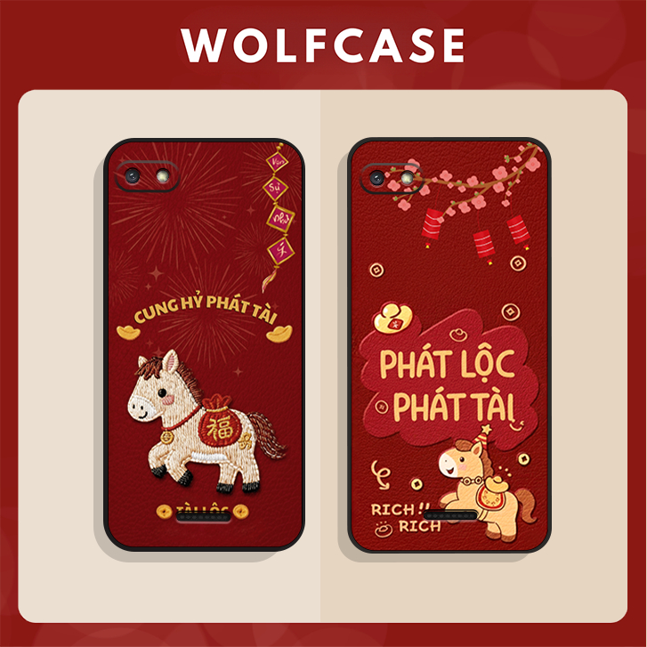 Xiaomi Redmi 4A/ 5A/ 6A เคสปีใหม่ Lucky Horse