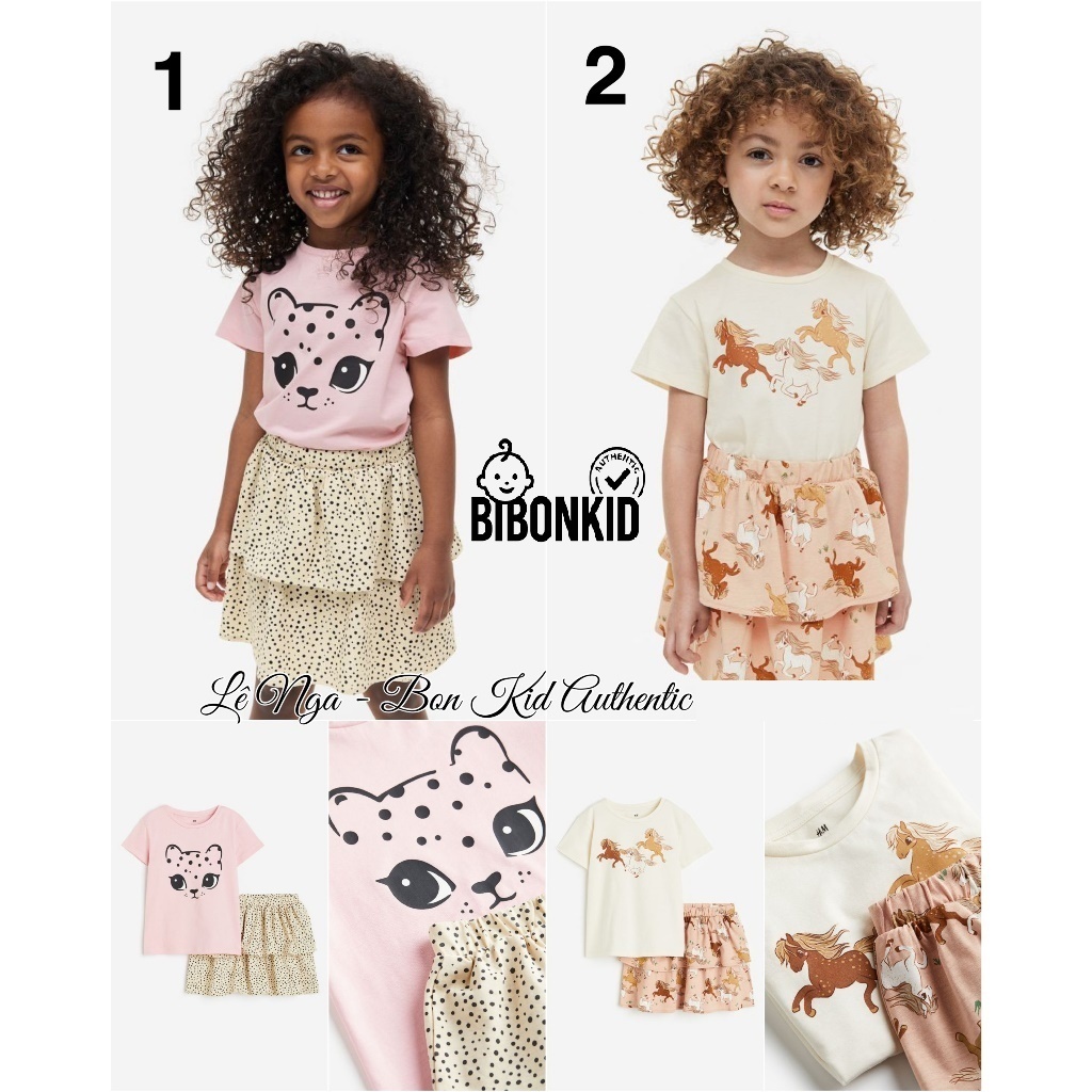 [Bibonkid] ชุดเดรสผ้าฝ้าย HM US ไซส์ตั้งแต่ 1.5-2y ถึง 8-10y