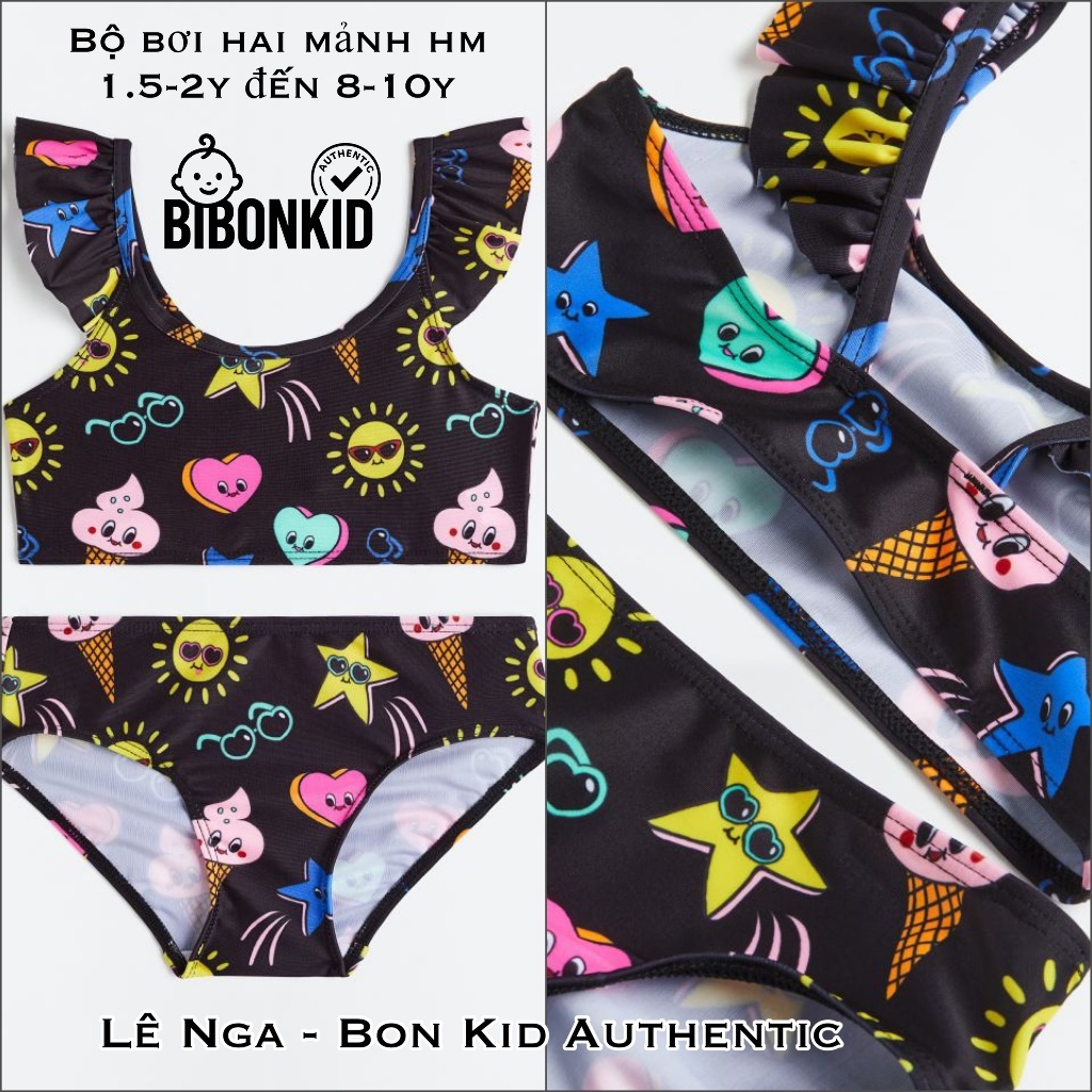 [Bibonkid] ชุดว่ายน้ําทูพีช HM US ไซส์ 1.5-2y ถึง 8-10y