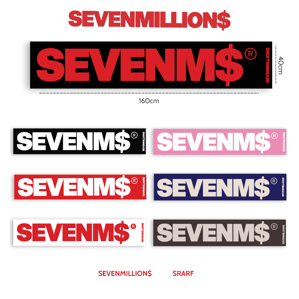 [ 7ล้าน$ ] ผ้าพันคอ S$ Srarf Streetwear - ลายถักทั้งตัว