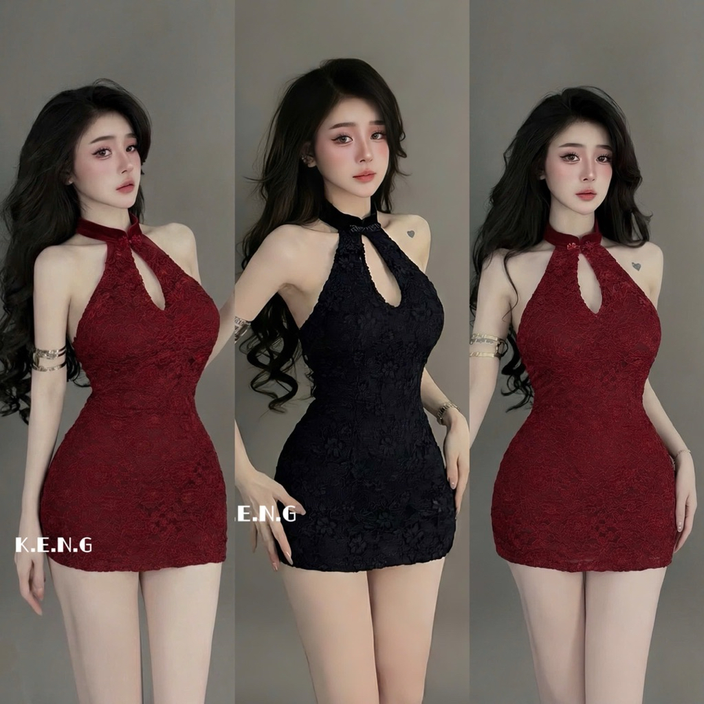 ชุดเดรส บอดี้คอน ลูกไม้ กี่เพ้า สําหรับผู้หญิงหรูหราสําหรับเดินทาง ก24