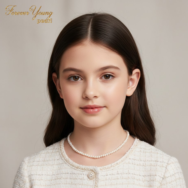 DC282_FYP01 - สร้อยคอมุกน้ําจืดสุดหรู 5-6 มม. ยาว 37 ซม. Forever Young Pearl