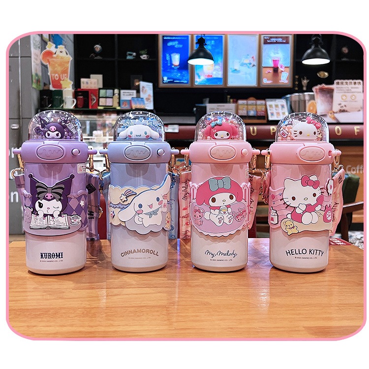 Kuromi Melody Cinnamon Kitty 316 กระติกน้ําร้อนสแตนเลสของขวัญที่มีความหมายสําหรับเด็ก