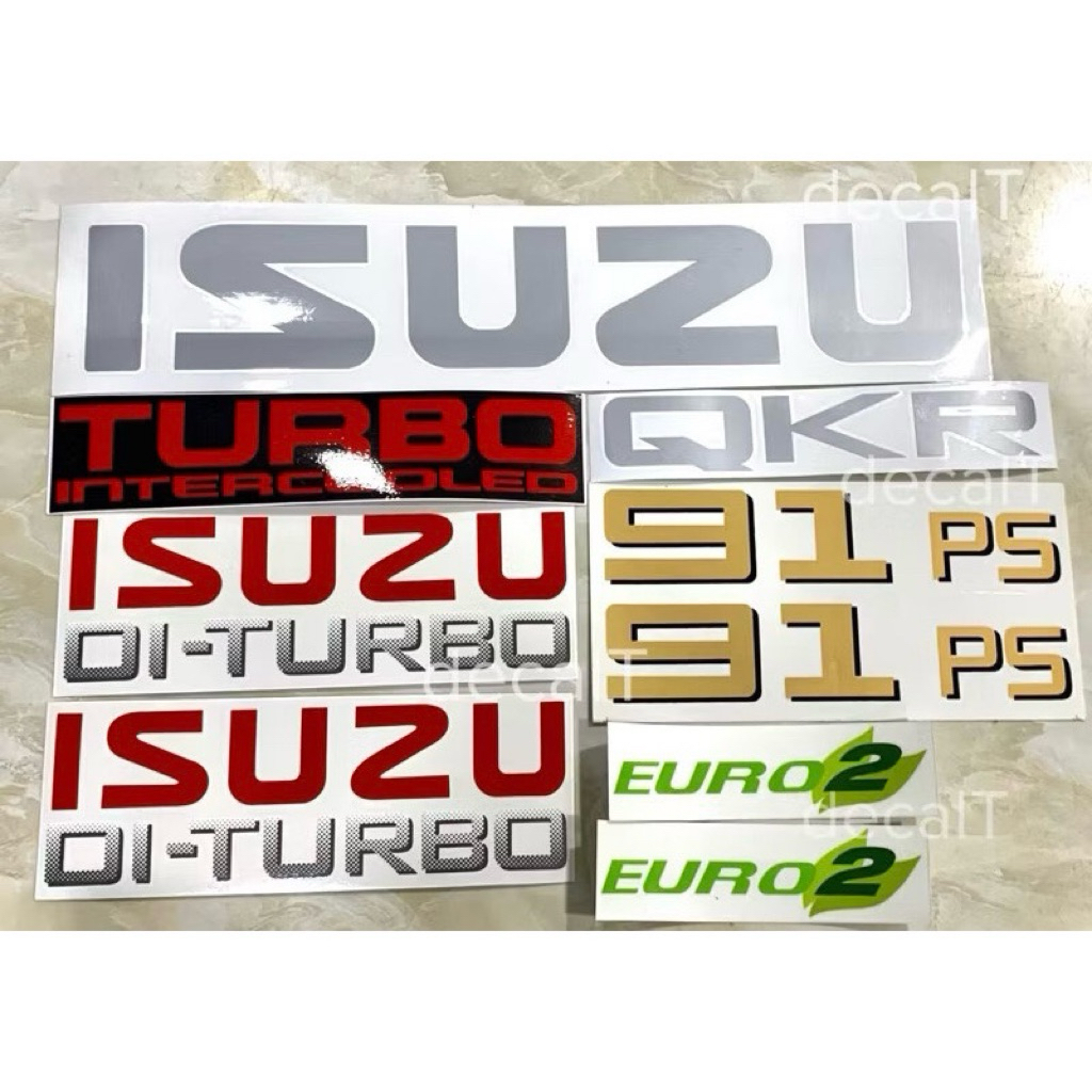 QKR 91PS สติ๊กเกอร์ติดรถบรรทุก Isuzu QKR 91 PS Sticker สติ๊กเกอร์รถบรรทุก Isuzu