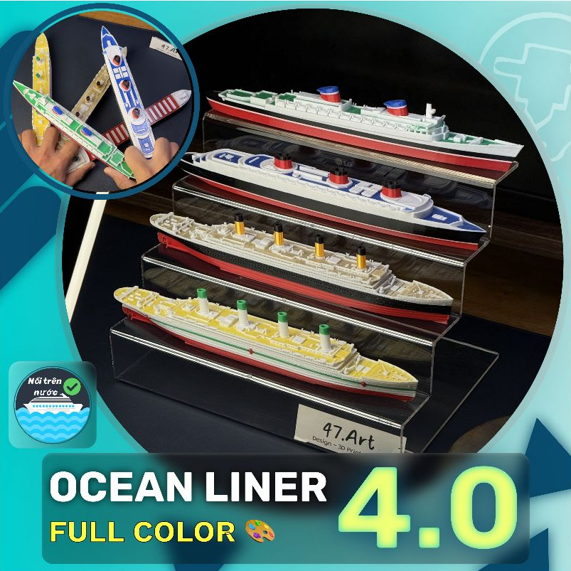 เรือยอชท์ v4.0 NEW GENERATION สีใหม่ [47.ART - โมเดลเรือไททานิค 3 มิติ] โมเดลเรือไททานิค Normandie Britannic