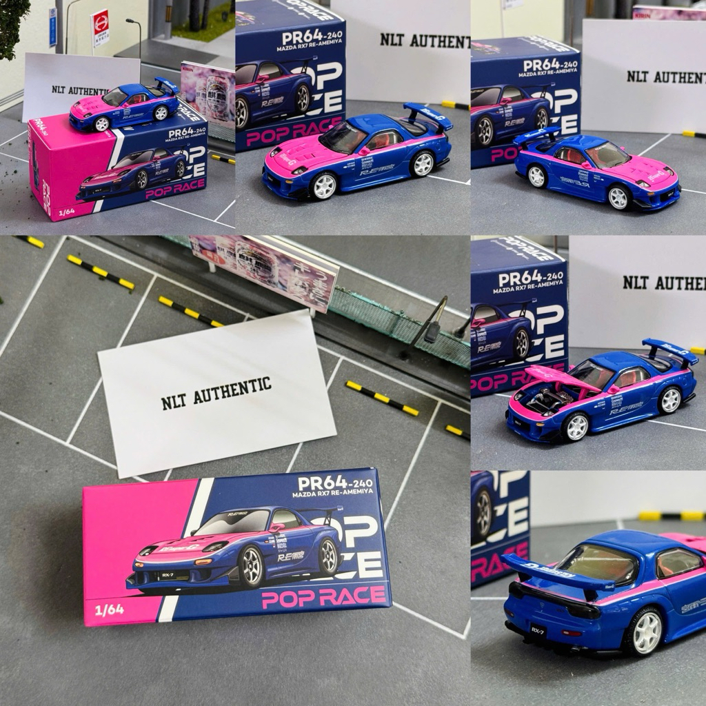 Poprace MAZDA RX7 RE-AMEMIYA Pink Blue (ซีลใหม่)
