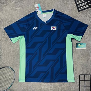 โยเน็กซ์ เสื้อแบดมินตันทีมเกาหลีสีสีฟ้าสีม่วงนุ่มเย็นดูดซับแ…