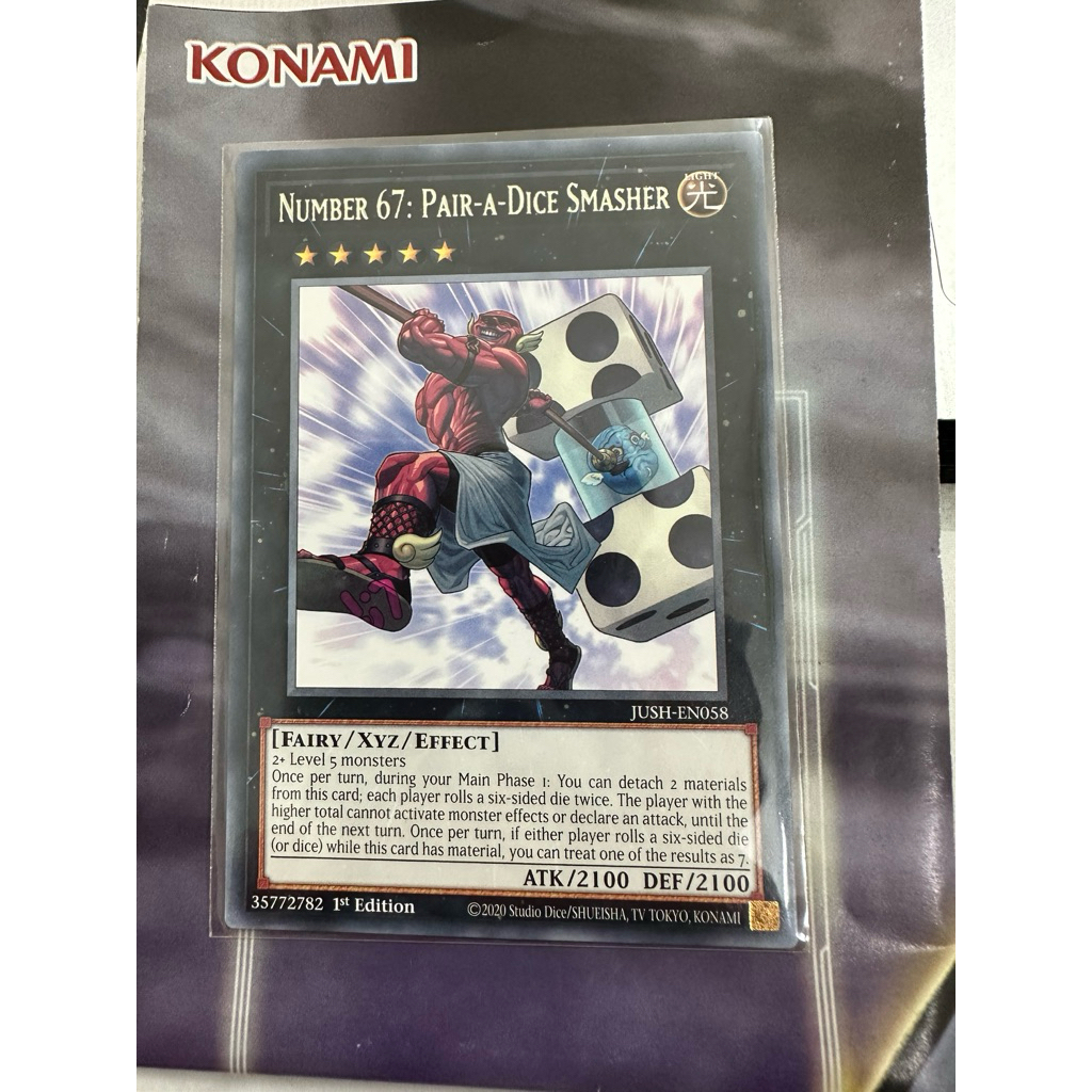 การ์ด Yugioh! เบอร์ 67 : คู่-A-Dice Smasher (การ์ดจริง)