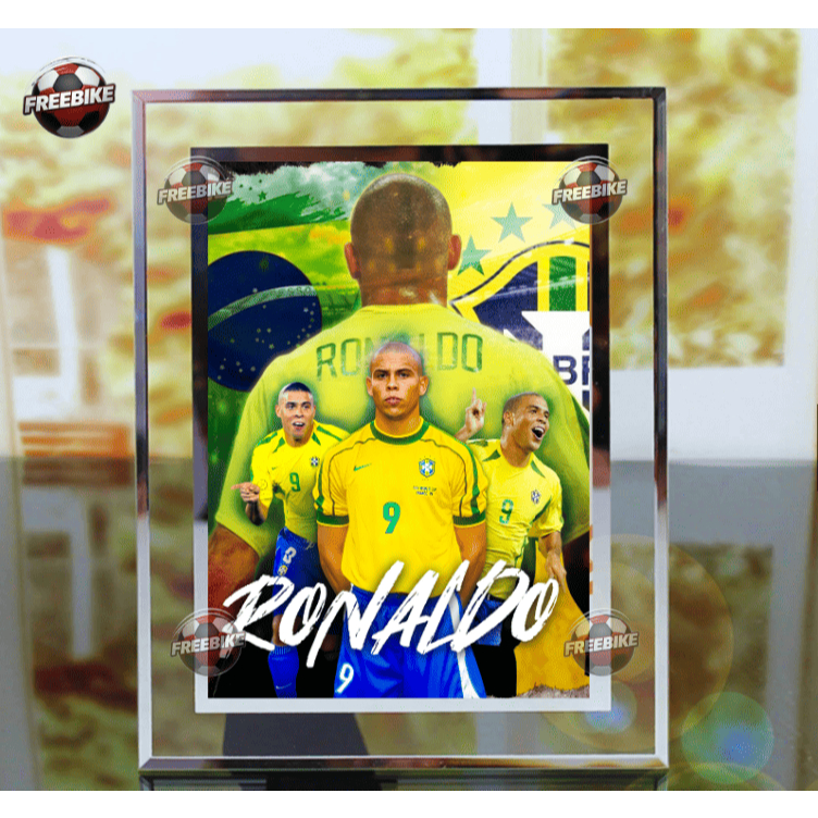 RONALDO FAT POSTER กรอบพร้อมแก้วคริสตัลคุณภาพสูงรุ่น 3