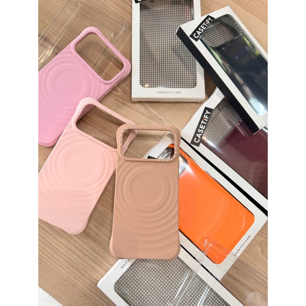 [มีในสต็อก ]Casetifg Ripple Case เคสโทรศัพท์ชาร์จแม่เหล็กคุณภาพสูงพร้อมกล่องสําหรับ iPhone 17 14