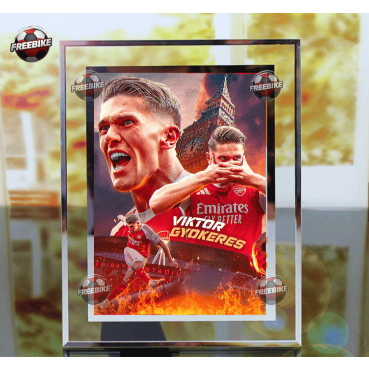 VIKTOR GYOKERES POSTER FRAME พร้อมกระจกคริสตัลคุณภาพสูง รุ่น 1