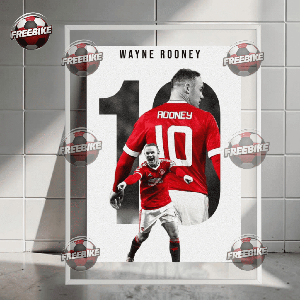 โปสเตอร์ WAYNE ROONEY พร้อมกรอบแก้วคริสตัลคุณภาพสูง