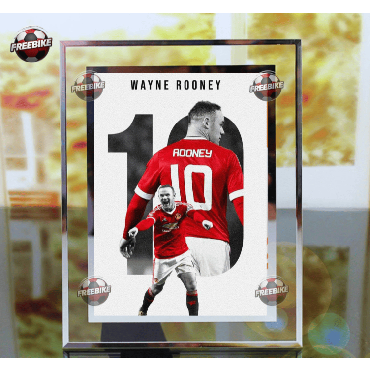 WAYNE ROONEY POSTER FRAME พร้อมแก้วคริสตัลคุณภาพสูง รุ่น 5
