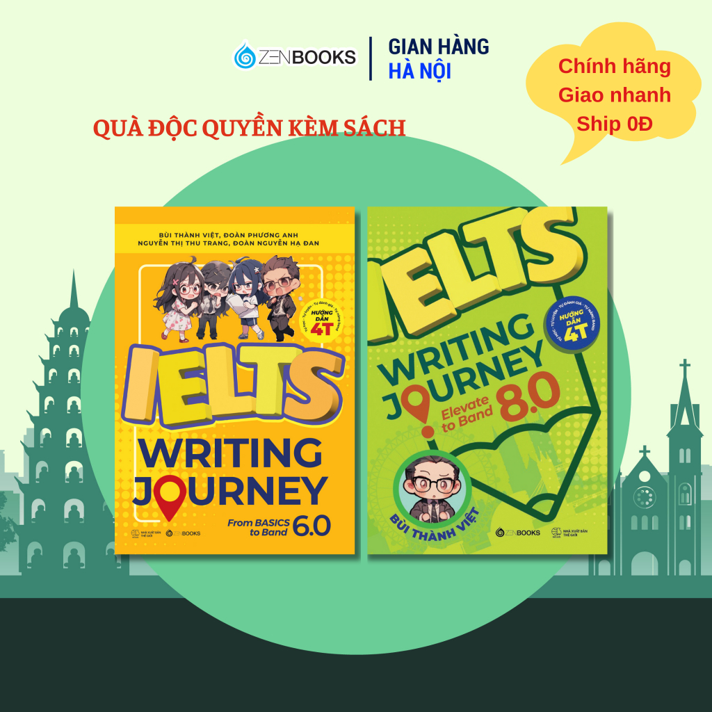 Ielts Writing Journey Book Set - แผนที่จาก Basic to Band 8.0 - Zenbooks