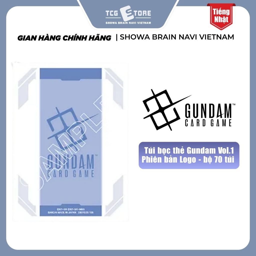 Gundam Vol.1 Card Bag Logo Version / Overflowing Affection / EFSF / Zaku 2 Jion- ชุด 70 ใบ