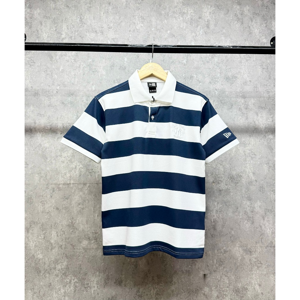 (GENUINE) NAVY STRIPED POLO SHIRT T10 - 18745488
