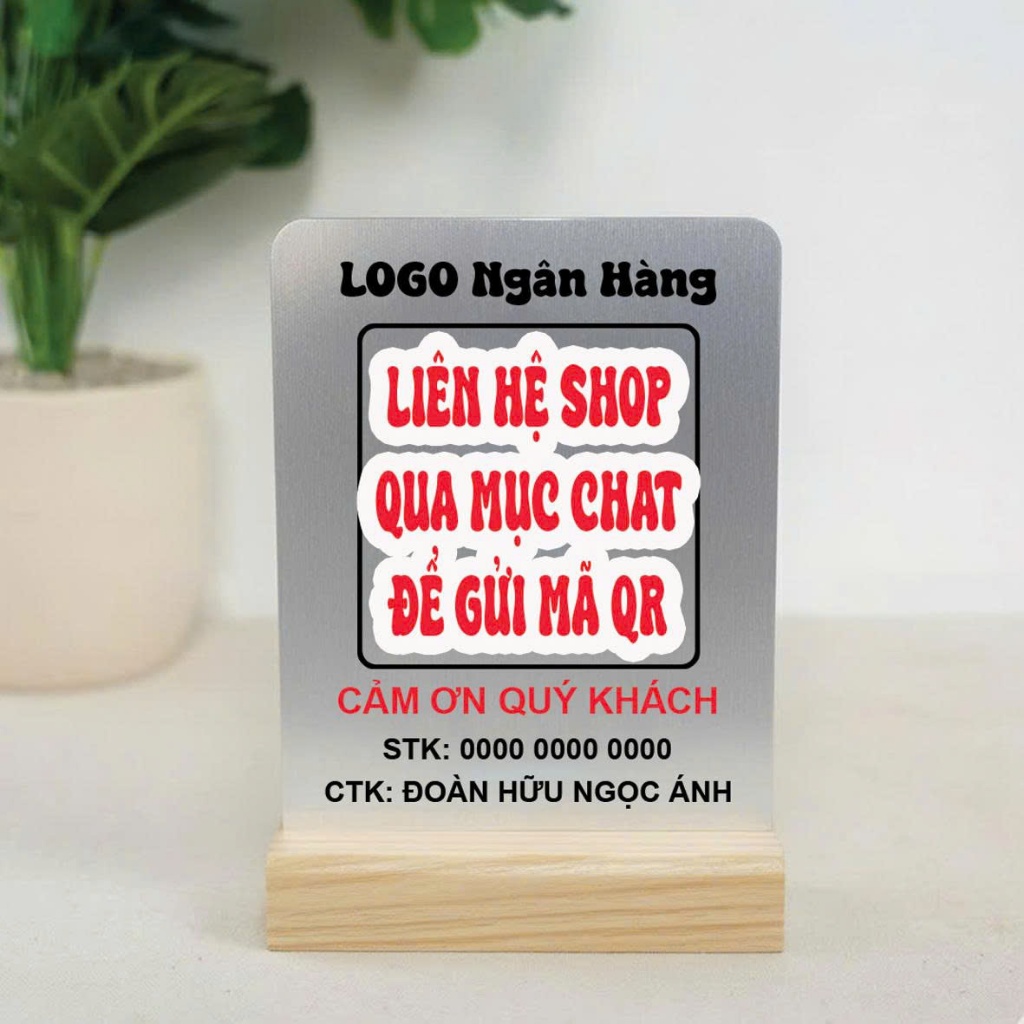 [FIRE] HCM l QR CODE PAYING BOARD, UTILITY QR UV PRINTED ALU BOARD, BANK WEALTH BOARD, DESK OR WALL 