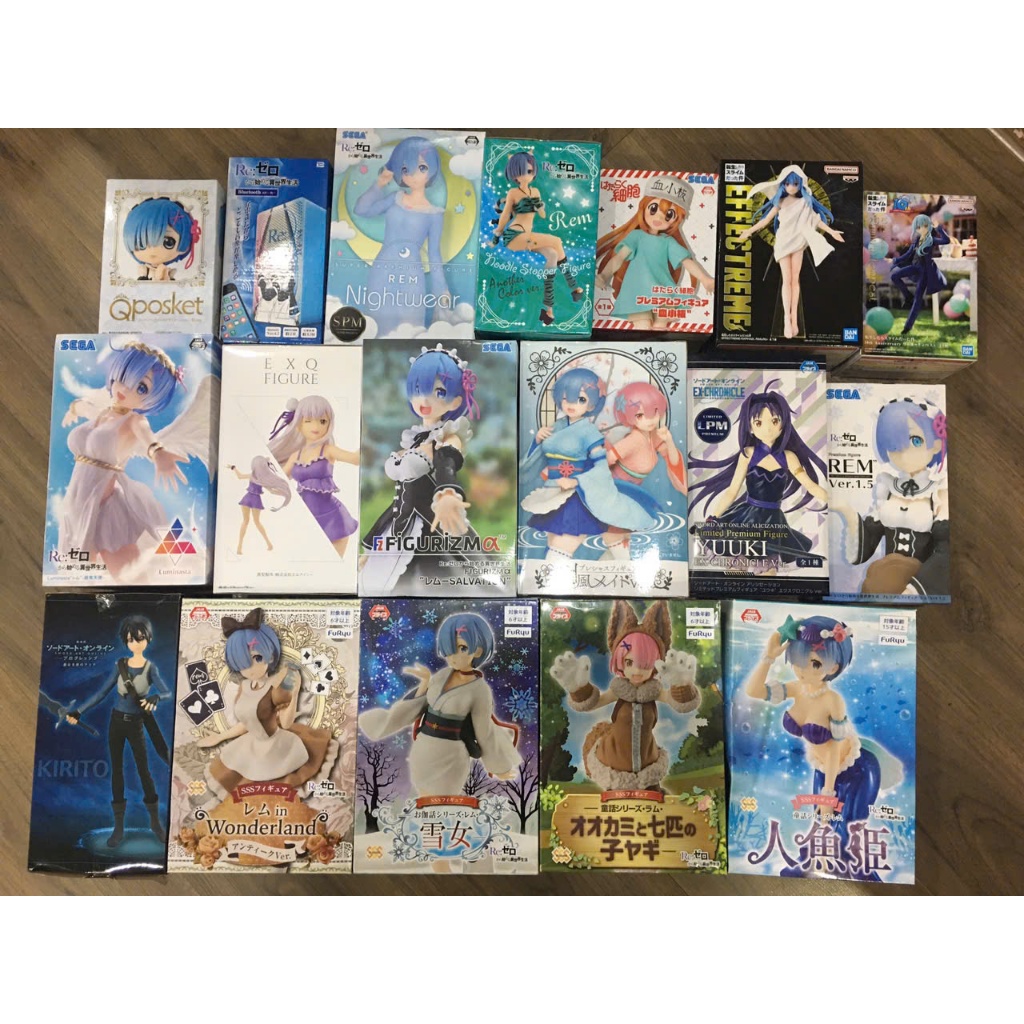 (OFFICIAL) Ram Rem Wonderland Taito Slime Rimuru Effectreme Character Model ของแท้ Japan ใหม่และ 2nd