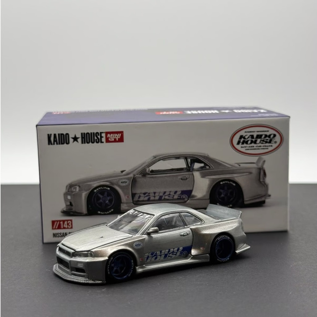 Mini GT Kaido House Nissan Skyline GT-R(R34) รถโมเดล