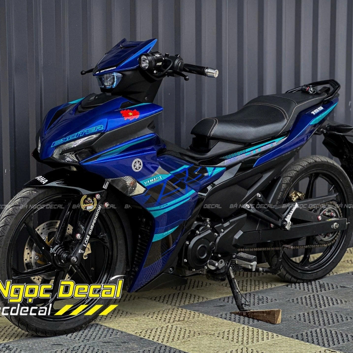 สติ๊กเกอร์ถอดได้ 155 สําหรับรถ Ex155 vva ใน GP Blue