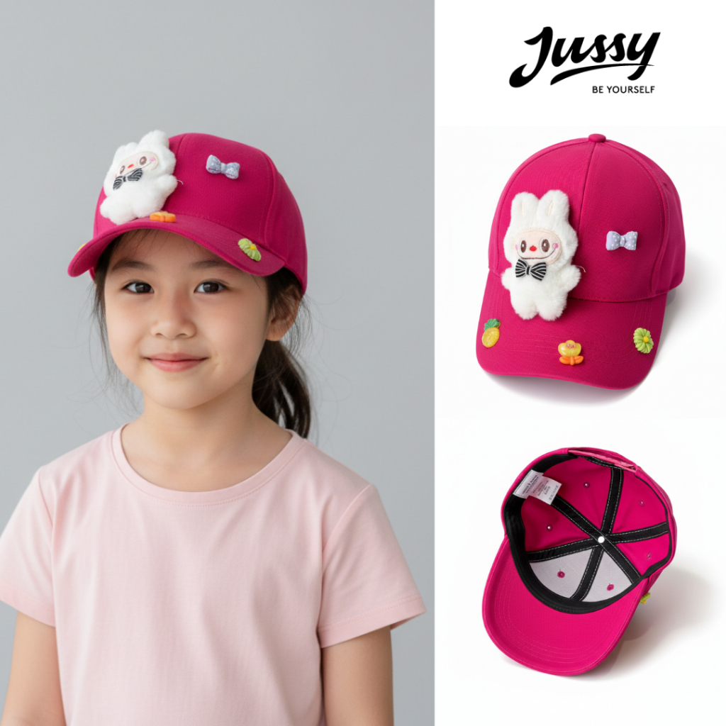 EK10 Jussy หมวกเบสบอลเด็กอย่างเป็นทางการสําหรับเด็กชายและเด็กหญิง 3–10 ปีพร้อม Labu Icon Hard Form C