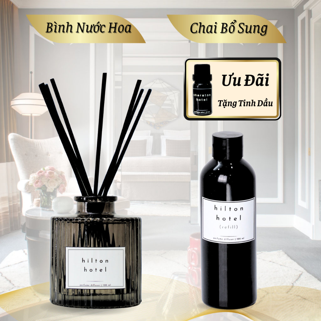 Room Fragrance Bottle กลิ่นโรงแรม HILTON, SHERATON, FOUR SEASONS, MARRIOTT 100ml | คลาวด์ เอเชีย