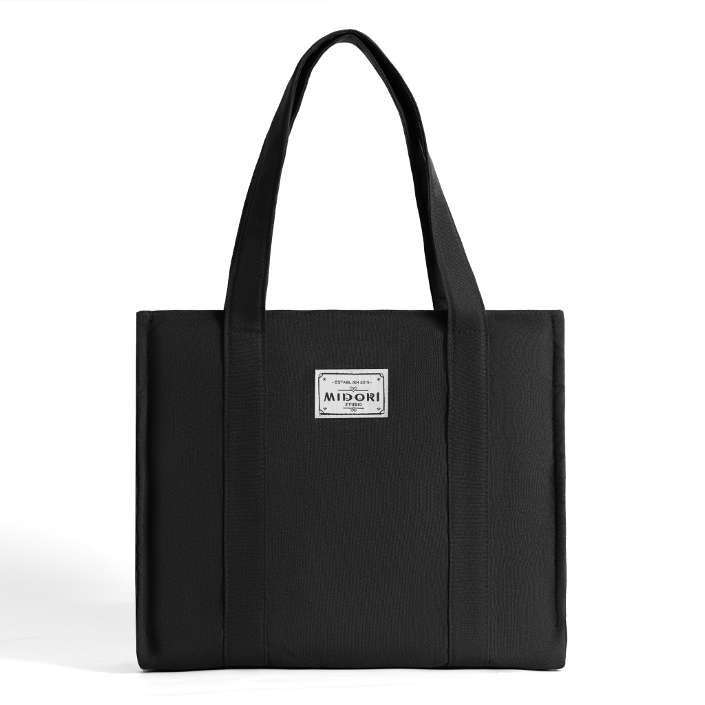 GLOBAL กระเป๋าถือผ้าแคนวาสสะดวกสําหรับโรงเรียน Tote สําหรับผู้ชายและผู้หญิงกระเป๋าแล็ปท็อปแฟชั่นของแท้ | เอ็มสตูดิโอ