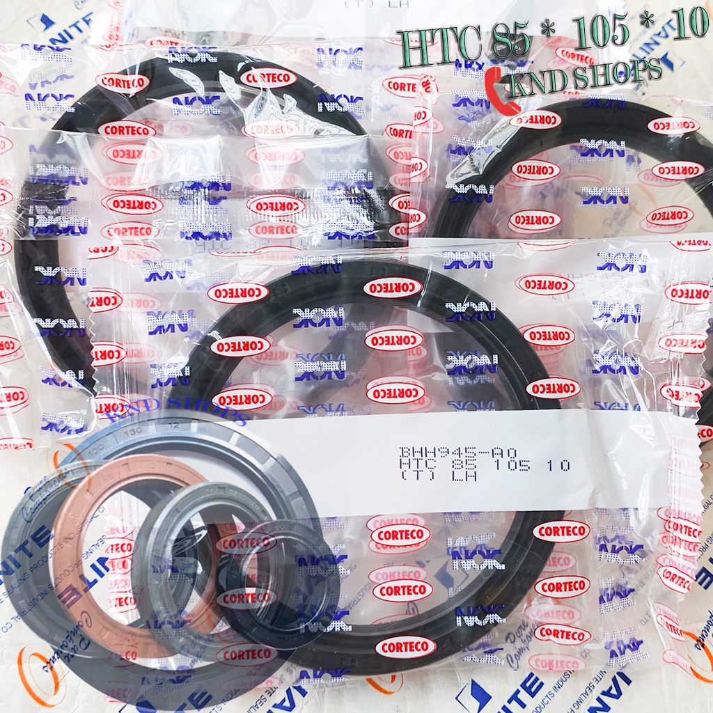 NOK HTC ซีลน้ํามันแกนเครื่องยนต์ 85*105*10 | Janite/SVKS TG 85*105*8 (12) | Viton SOG TCV 85*105*12/