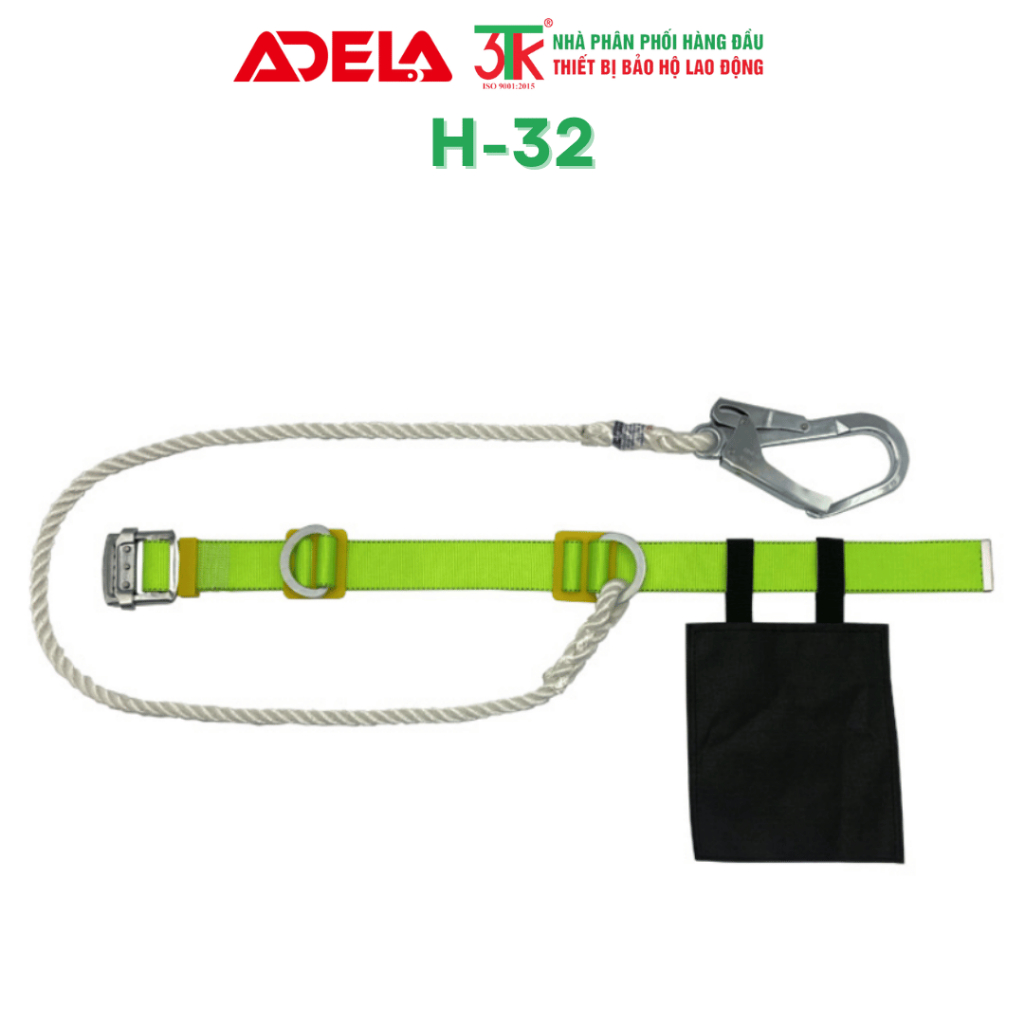 ADELA H-32 SAFETY BELT (BELT) – HEAVY DUTY POLYESTER พร้อมกระเป๋าเครื่องมือ, EN 362 STANDARD, WORK A