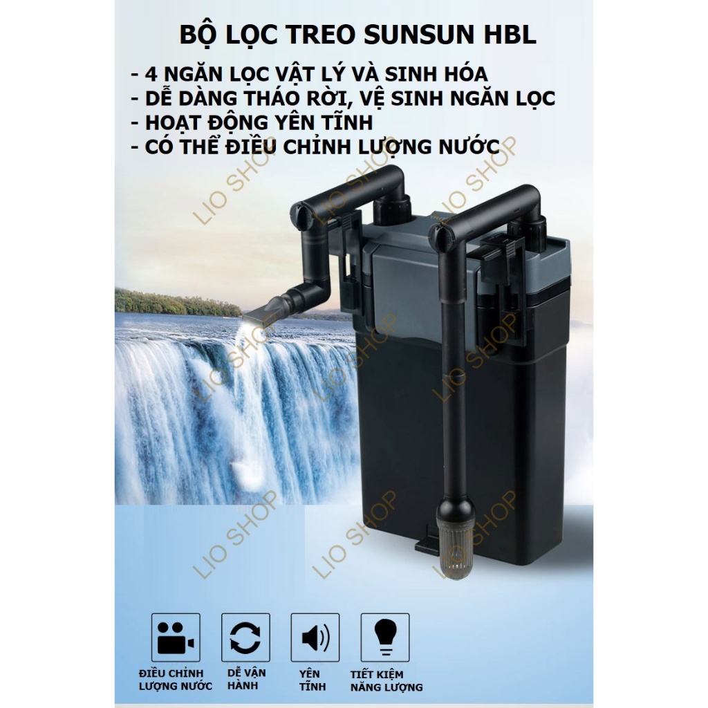 SunSun กรองแขวน HBL-801 / HBL-802 / HBL-803 | กะทัดรัด - เงียบ - ประหยัดพลังงาน