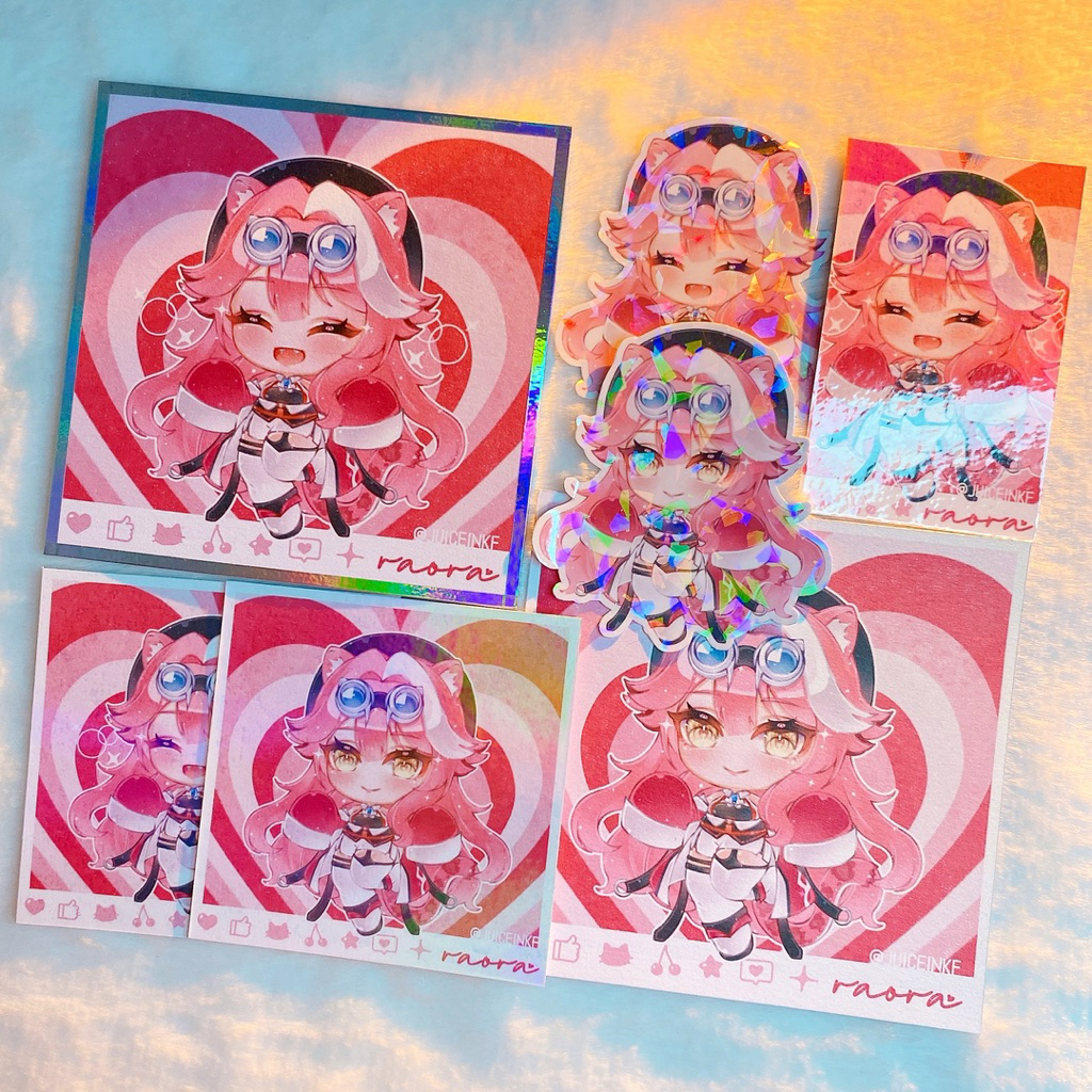 สติ๊กเกอร์, Artprint, Shikishi, Polaroid - Raora Panthera ( Hololive English Vtubers )