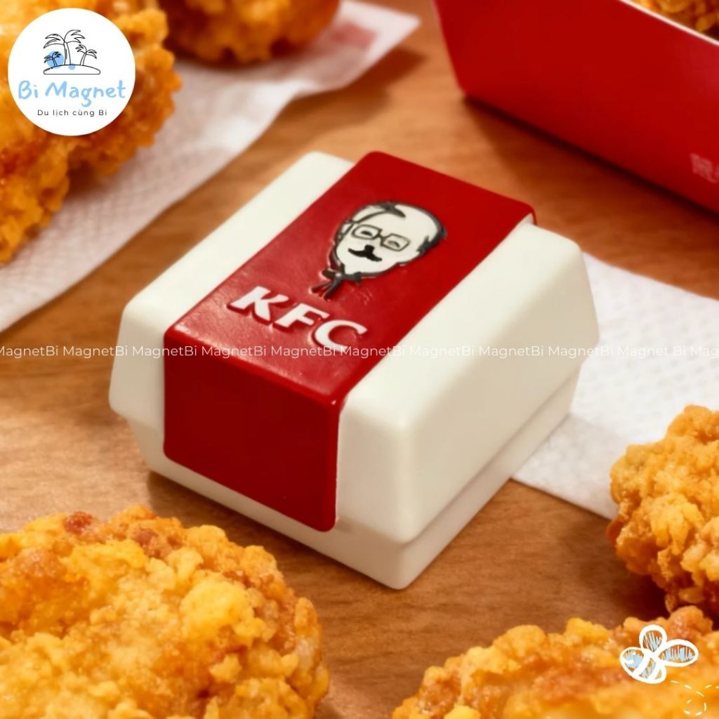 [AVAILABLE] แม่เหล็กกล่องไก่ทอด KFC สําหรับตกแต่งตู้เย็นและตกแต่งบ้าน