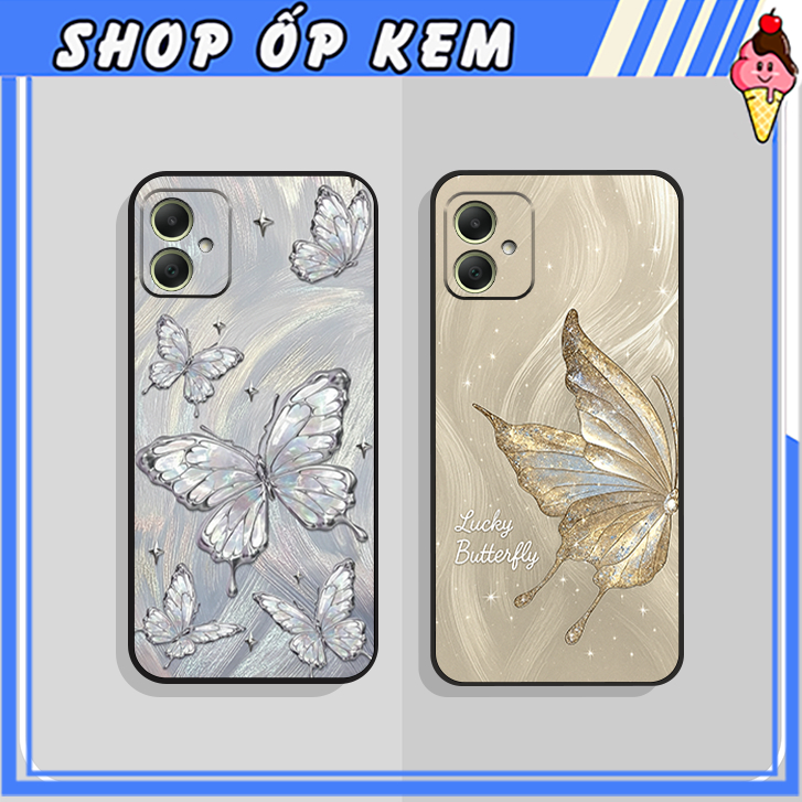 เคส Samsung Galaxy A07 ดอกไม้ที่สวยงามและผีเสื้อที่สวยงาม