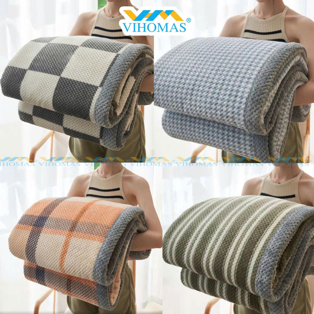 ผ้าห่มขนกระต่าย ขนาด 2m x 2m3 น้ําหนัก 2kg ขนาดเล็ก 1m12 x 2m น้ําหนัก 1kg ขนนุ่ม เบา อบอุ่น ทนทาน