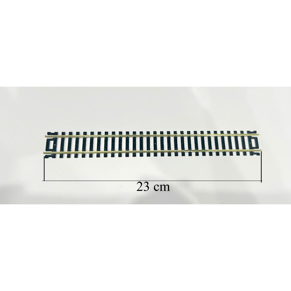 HO Train Model scale 1:87 / Atlas / Straight Track Nickel 9 (23 cm) HO scale 1:87, HO gauge 16.5 mm