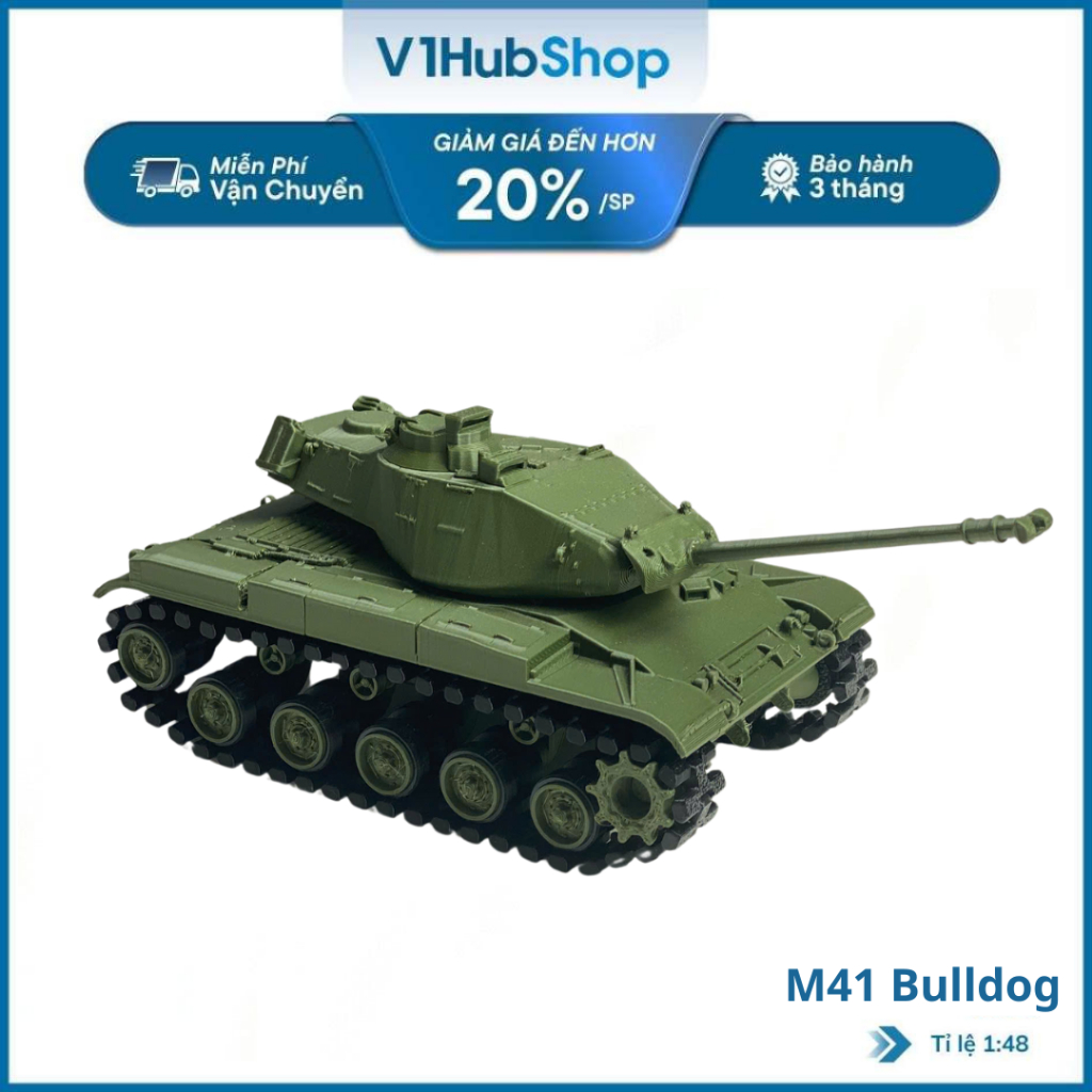 M41 Walker Bulldog โมเดลรถถัง - สเกลรถทหารอเมริกัน 1/48