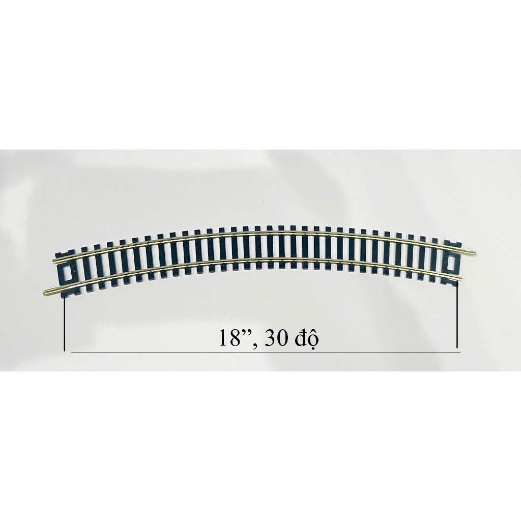 HO scale / Atlas / Curved Track Nickel Radius R = 18 (30 ) HO scale 1/87, HO gauge 16.5 ม.