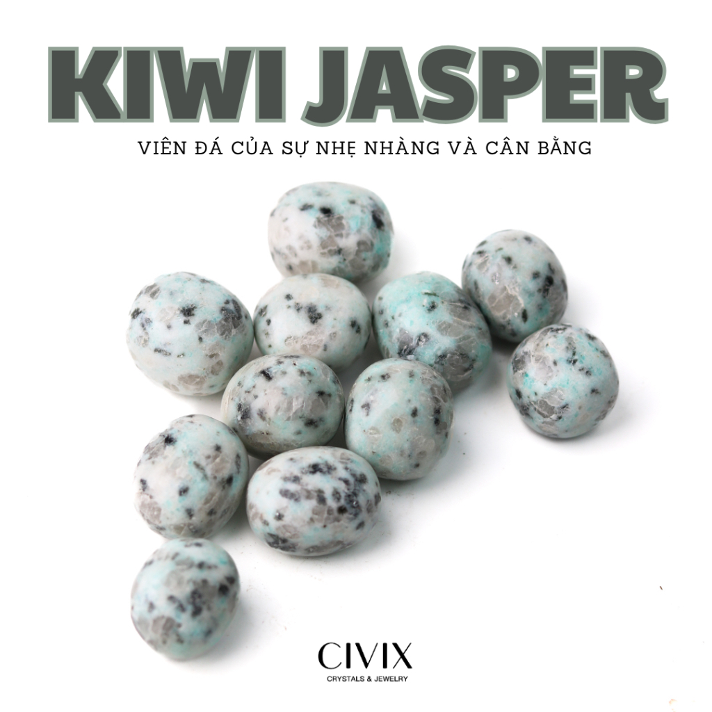 หิน KIWI JASPER เป็นหินที่เบาและสมดุล