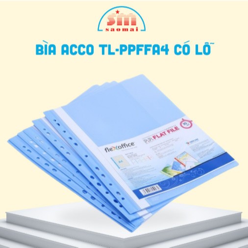 Acom A4 FO PPFF ปกสีน้ําเงิน – มีรู, ฝาครอบแฟ้มเอกสาร
