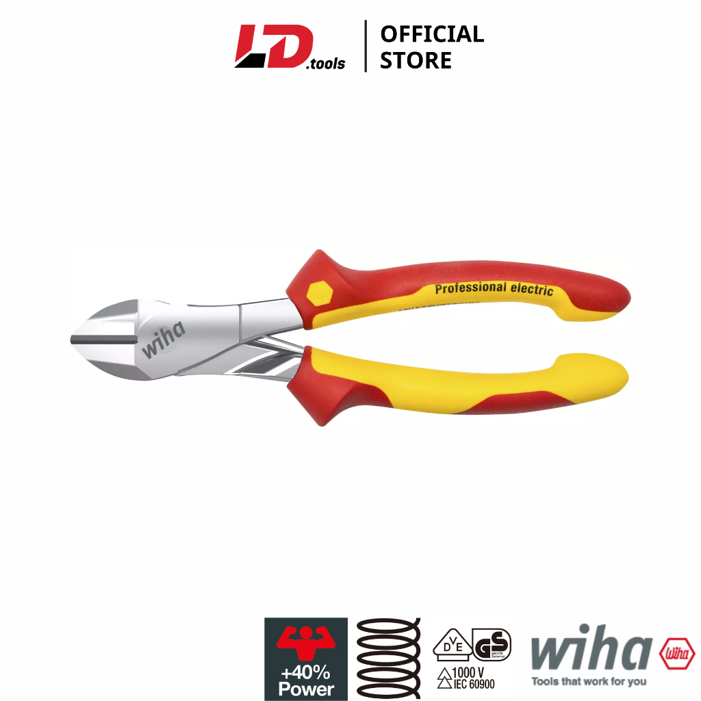 คีมตัดฉนวน 1000V 200mm Wiha - 41279