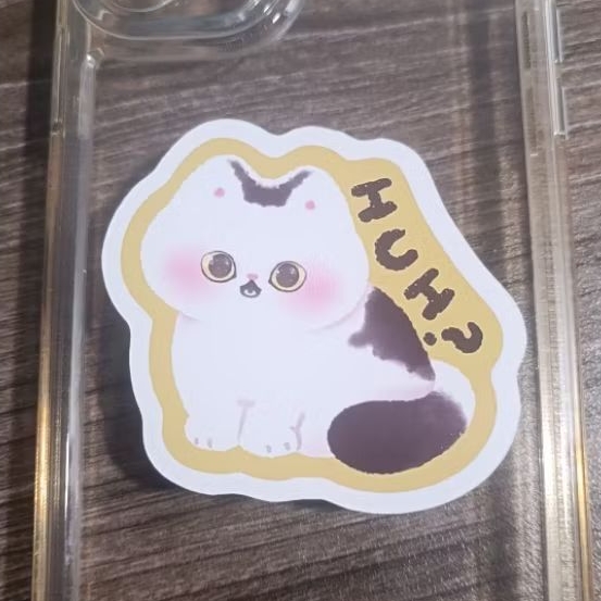Huh cat Sticker? - สติ๊กเกอร์ฉันฉันแมวตลก