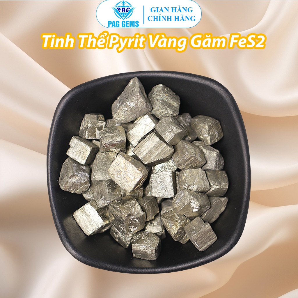 Pyrite Pag Gems หินคริสตัลสีทอง - ดึงดูดความมั่งคั่ง เพิ่มพลังงานฮวงจุ้ย