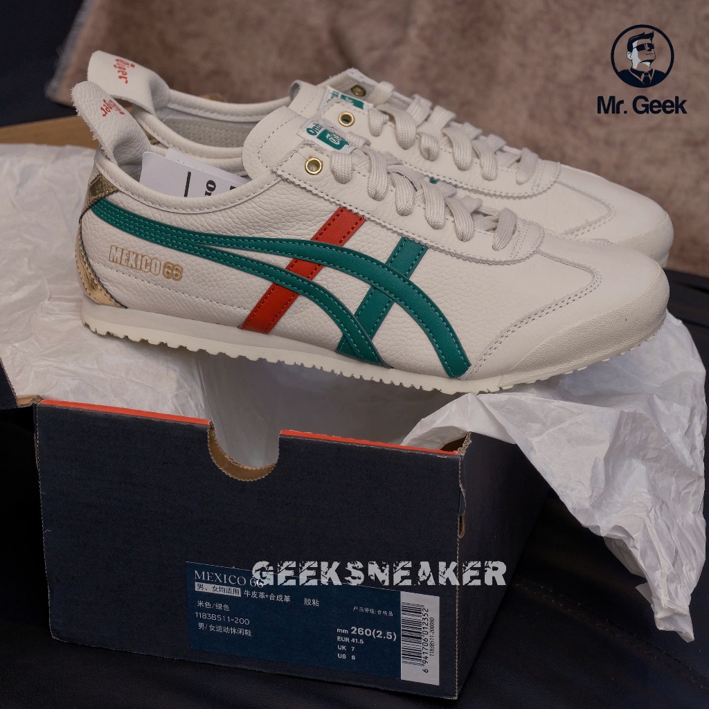 [GeekSneaker] Tiger 66 Brich Red Yellow Green Low Cut Sneaker